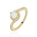 Histoire d'Or Bague Joisse Plaqu&eacute; Or Oxyde De Zirconium