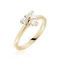Histoire d'Or Bague Plaqu&eacute; Or Jacinth Oxyde De Zirconium