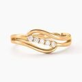 Histoire d'Or Bague Plaqu&eacute; Or Jaune Ciera Oxydes De Zirconium
