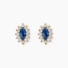 Histoire d'Or Boucles D'oreilles Puces Lisea Plaqu&eacute; Or Verre Et Oxyde De Zirconium