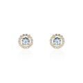 Boucles d'oreille sur Grenoble : Histoire d'Or Boucles D'oreilles Puces Plaqu&eacute; Or Radbod Pierres Artificielles Oxydes