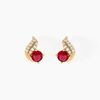 Histoire d'Or Boucles D'oreilles Puces Tyana Plaqu&eacute; Or Jaune Oxyde De Zirconium