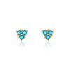 Histoire d'Or Boucles D'oreilles Puces Istoria Plaqu&eacute; Or Jaune Pierre D'imitation