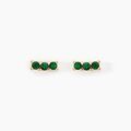 Histoire d'Or Boucles D'oreilles Puces Plaqu&eacute; Or Jaune Alodia Spnielles