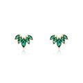Histoire d'Or Boucles D'oreilles Puces Amazonia Plaqu&eacute; Or Jaune Oxyde De Zirconium