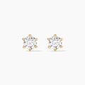 Histoire d'Or Boucles D'oreilles Puces Yl&eacute;na Plaqu&eacute; Or Jaune Oxyde De Zirconium