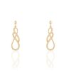 Histoire d'Or Boucles D'oreilles Pendantes Rajah Plaqu&eacute; Or Jaune Oxyde De Zirconium