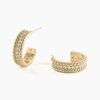 Histoire d'Or Boucles D'oreilles Pendantes Marie-baptistine Plaqu&eacute; Or Oxyde