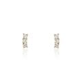 Histoire d'Or Boucles D'oreilles Puces Plaqu&eacute; Or Jaune Alodia Oxydes De Zirconium