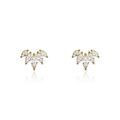 Histoire d'Or Boucles D'oreilles Puces Amazonia Plaqu&eacute; Or Jaune Oxyde De Zirconium