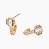 Histoire d'Or Boucles D'oreilles Pendantes Gold Chandelier Plaqu&eacute; Or Oxyde Zirconium