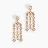 Histoire d'Or Boucles D'oreilles Pendantes Gold Chandelier Plaqu&eacute; Or Oxyde Zirconium