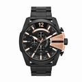 Montres sur Grenoble : Montre Diesel Mega Chief Noir