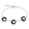 Histoire d'Or Bracelet Suzanne Argent Blanc C&eacute;ramique Et Oxyde De Zirconium