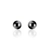 Histoire d'Or Boucles D'oreilles Puces Orbe Argent Blanc C&eacute;ramique