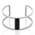 Bijoux sur Grenoble : Imagine Bracelet Manchette Acier Blanc Maria