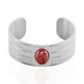 Bijoux sur Grenoble : Bracelet Jonc Imagine Segolene Acier Blanc Pierre De Synthese