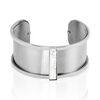 Imagine Bracelet Jonc Melvyna Acier Blanc Pierre De Synthese