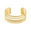 Bijoux sur Grenoble : Histoire d'Or Bracelet Jonc Abram Acier Jaune