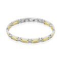 Bracelet Jourdan Wild Acier Blanc Et Jaune