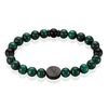 Bracelet Jourdan Acier Noir Malachite