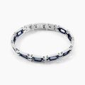 Bracelet Jourdan Wild Acier Blanc Et Bleu