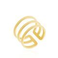 Histoire d'Or Bague Ajustable Adel Acier Dor&eacute;