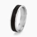 Jourdan Bague Gaetane Acier Blanc