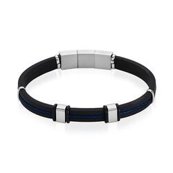 Bracelet Jourdan Caoutchouc Noir