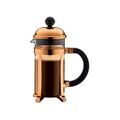 Petit &eacute;lectrom&eacute;nager sur Brignais : BODUM Cafeti&egrave;re &agrave; piston 3 Tasses Cuivr&eacute;e - Chambord