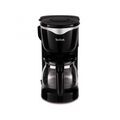 TEFAL Cafeti&egrave;re 6 tasses noir/inox