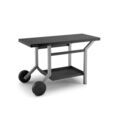 Petit &eacute;lectrom&eacute;nager sur Brignais : FORGE ADOUR Table roulante acier noir et gris clair mat - TRANG