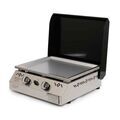 Petit &eacute;lectrom&eacute;nager sur Brignais : EUSKAL PLANTXA Plancha inox 2 feux gaz URSUIA NOIR - URSUIAPICN