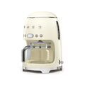 Petit &eacute;lectrom&eacute;nager sur Brignais : SMEG Cafeti&egrave;re filtre 10 tasses programmable Cr&egrave;me Ann&eacute;es 50 - DCF02CREU