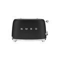 Petit &eacute;lectrom&eacute;nager sur Brignais : SMEG Toaster 2 tranches Noir Mat Ann&eacute;es 50 - TSF01BLMEU