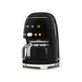 Petit &eacute;lectrom&eacute;nager sur Brignais : SMEG Cafeti&egrave;re filtre 10 tasses programmable Noire - Ann&eacute;es 50 - DCF02BLEU