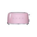 Petit &eacute;lectrom&eacute;nager sur Brignais : SMEG Toaster 4 tranches Rose - Ann&eacute;es 50 - TSF02PKEU