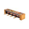 Petit &eacute;lectrom&eacute;nager sur Brignais : LITTLE BALANCE Raclette / Pierre 4 personnes Bois - Meuuuh...! - 8619