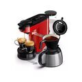 PHILIPS Cafeti&egrave;re 7 tasses Rouge - Senseo Switch - HD6592.85