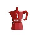 BIALETTI Cafeti&egrave;re italienne 3 tasses Rouge - Moka Exclusive