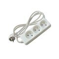 Multiprise 3 prises 1,5 m multiprise 3 prises 1,5 m blanc 1 pi&egrave;ce(s) 230 v h05vv-f 3g1,5 1.5 m 3 non 16 a - debflex