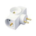 Electricit&eacute; sur Annecy : Multiprises triplites triplite 2p+t 16 a blanche 1 pi&egrave;ce(s) - debflex