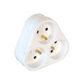 Electricit&eacute; sur Annecy : Multiprises triplites triplite 2p+t triangle blanche 1 pi&egrave;ce(s) - debflex