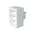Electricit&eacute; sur Annecy : Multiprises triplites triplite 2p 6 a facade blanche 1 pi&egrave;ce(s) - debflex