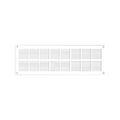 Electricit&eacute; sur Annecy : Grilles en applique grille menuiserie extra-plate sans mousti. 337 x 131 blanche 1 pi&egrave;ce(s) - autogyre