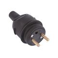 Electricit&eacute; sur Annecy : Fiche m&acirc;le 2p+t 16 a &eacute;tanche caoutchouc noir 1 pi&egrave;ce(s) fiche m&acirc;le 2p+t 16 a &eacute;tanche caoutchouc m&acirc;le 250 v 16 a 2p+t sortie droite - debflex
