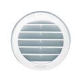 Electricit&eacute; sur Annecy : Grilles &agrave; encastrer grille ronde avec moustiq. 100 cm� � 120 mm blanche 1 pi&egrave;ce(s) - autogyre