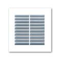 Grilles &agrave; encastrer grille carr&eacute;e avec moustiq. 42 cm� 100 x 100 mm blanche 1 pi&egrave;ce(s) - autogyre