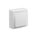 Electricit&eacute; sur Annecy : Interrupteur en saillie blok bouton poussoir blok blanc blanc 1 pi&egrave;ce(s) monobloc en saillie poussoir 1 - debflex