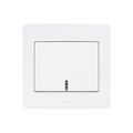 Interrupteur &agrave; encastrer diam2 va-et-vient diam2 aluminium aluminium 1 pi&egrave;ce(s) &agrave; encastrer monobloc va-et-vient 1 - debflex